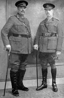 Image 42Generals Smuts (right) and Botha were members of the British Imperial War Cabinet during World War I. (from History of South Africa)