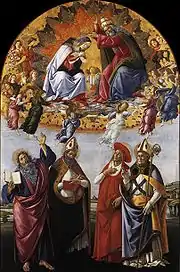 San Marco Altarpiece, c. 1490-93 1490-93, 378 x 258 cm, Uffizi, Florence