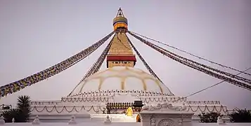 Boudhanath after renovation.