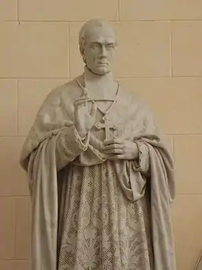 Monseigneur Brossay-Saint-Marc's memorial in Bourg-des-Comptes. This work was inaugurated on 19 September 1880.