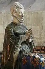 Head of Jeanne de Boulogne in the Chapel of Notre Dame La Blanche (1403)