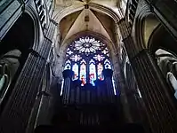 Rose window on the west front