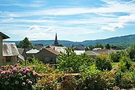 A view of the village, and the Ambazac mountains