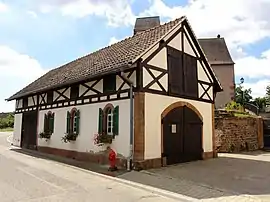 The town hall in Bourgheim