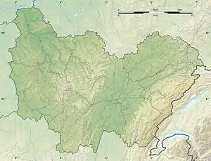 Madeleine (river) is located in Bourgogne-Franche-Comté