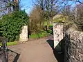 An old entrance gate to Bourtreehill House