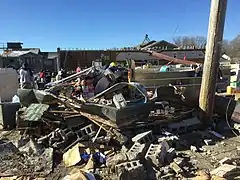 Image 1A liquor store that was destroyed in the western part of Bowling Green, Kentucky. (from Tornado outbreak of December 10–11, 2021)