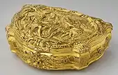 English Neoclassical box; 1741; overall: 44 mm × 116 mm × 92 mm (1.7 in × 4.6 in × 3.6 in); Metropolitan Museum of Art