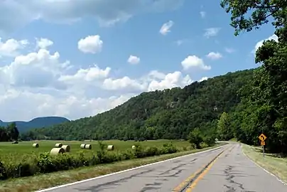 Ozark Highlands Scenic Byway in Boxley Valley