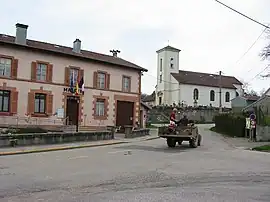 Town hall and the church