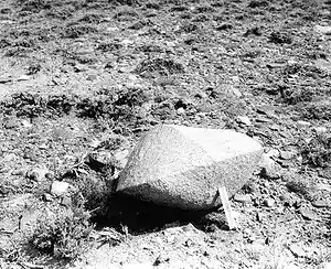 Granite dreikanter polished by windblown sand, Sweetwater County, Wyoming (Bradley, 1930)