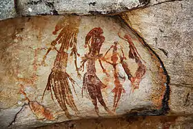 Image 24Gwion Gwion rock paintings found in the north-west Kimberley region of Western Australia c. 15,000 BC (from History of painting)