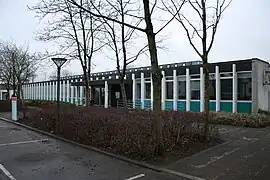 Brædstrup Old Town Hall; Built c. 1970. Today used as municipal building and library.