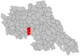 Location in Iași County