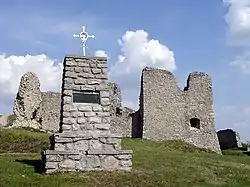 Branč Castle above the village