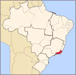 Location of Mambucaba