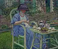 Breakfast in the Garden, ca. 1911