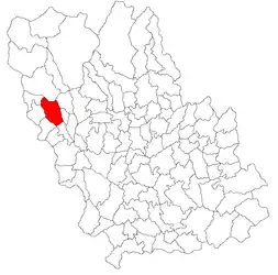 Location in Prahova County