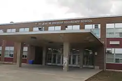 Front entrance of the school.