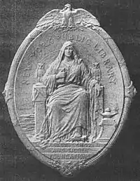 Seal designed for the New York Public Library