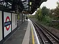 Island platform looking north