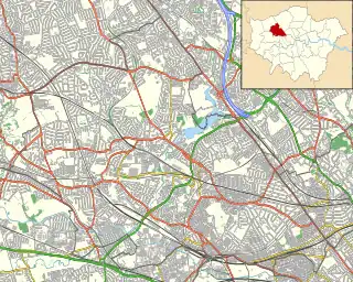 Cricklewood Pumping Station is located in London Borough of Brent