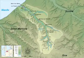 Map of the Bresle