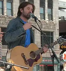 Brian Vander Ark performing at Comerica Park, Detroit, MI