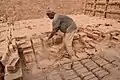 Laborer at a brick kiln (2018)