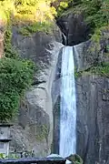 Bridal Veil Falls in the Bued River Canyon viewed from Kennon Road