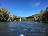 Boater's View of the French Broad River bridge