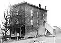 Bridgeton, Indiana, Masonic Lodge prior to the 1913 removal of the 3rd floor.