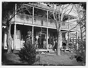 Brigade headquarters at Fort Lincoln in 1861