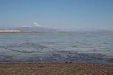 Bristol Dry Lake after a rainfall