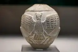 Mace head with the eagle of Lagash, dedicated to the life of Enannatum, possibly Enannatum II.