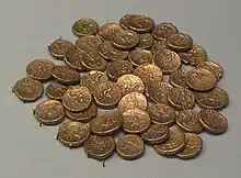 50 gold staters of Commius, Tincomarus and Eppillus, Alton, southern England, 1st century BC - 1st century AD