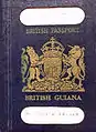 British Guiana passport