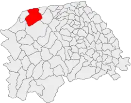 Location in Suceava County