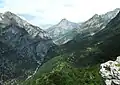 View from Brojë into the Vukël valley