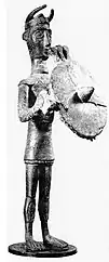 Nuragic warrior from Sulcis (Pigorini National Museum of Prehistory and Ethnography, Rome)