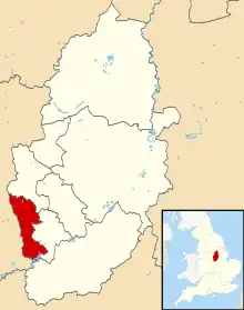 Shown within Nottinghamshire