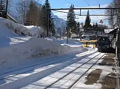 The station in winter