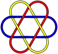 Fully symmetrical 12-crossing Brunnian link (L12a1882)