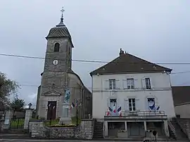 The town hall in Brussey