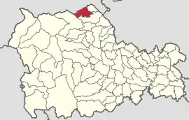 Location in Neamț County