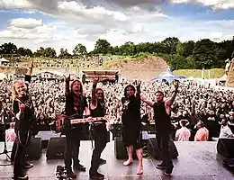 Flotsam and Jetsam at the Brutal Assault Festival in 2014