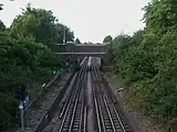 Looking north from the footbridge