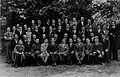 Budapest-Fasori Evangélikus Gimnáziuim. The highschool class in 1919. Gábor Kornél Tolnai is in the third raw, the fifth from the right and his classmate Eugene Wigner is in the front (first) raw, the second from the right.