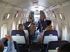 Beech 1900D two-abreast cabin