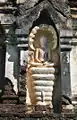 At Sukhothai Historical Park, the statue emphasises the naga's coils.